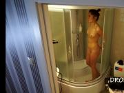 Tattooed Girl in the Shower
