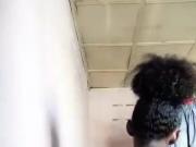 Quick Upskirt Black Panty