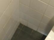 Wanking in a toilet