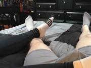 Sockjob with cumshot