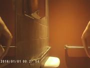 Amazing skinny teen caught taking a shower