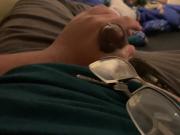 Blowing a load next to my glasses
