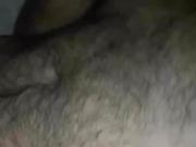 Jerking cock and cum