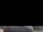 FAT ASS Latina in Black Tights