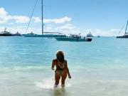 Sylvie Meis at the Beach