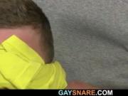 Bulky guy fucks his tight hetero asshole