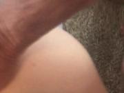 Cum on her ass