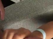Girlfriend Play with Cockring Cock
