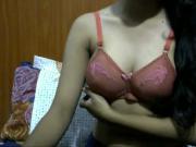 Indian Girl Changing Bra