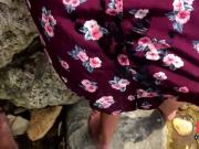 Manniskor tittar pa strandsex - Public Cum Walk