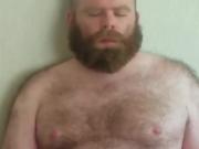 Bearded bear cums