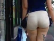 Big booty candid pawg tight shorts