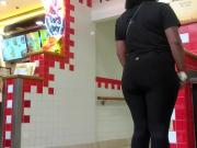 Candid Phat Ass in Black Spandex