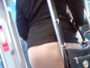 candid ass on the train