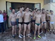 Italian football players in underwear
