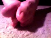 Toe wiggle during scary movie