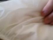 Masturbation in Diaper and White Plastic Pant