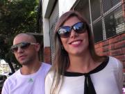 Brazilian trans goddess pounds male bareback