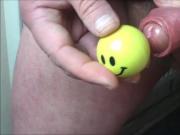 Foreskin with yellow smiley ball