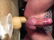 Cumming riding 13 inch dildo Part 2