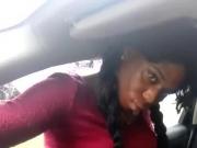 Black Shemale Gets Head In The Car