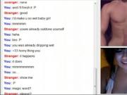 Busty brunette teen rubs her pussy on sex chat