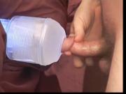 Glowing fleshlight fuck cum inside orgasm