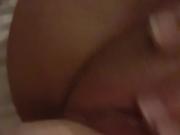 Fucking creamy wet pantie pussy close up
