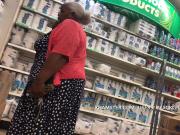 Black BBW Granny Upskirt