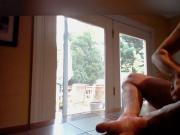 Horny AF pounding my cock on table again