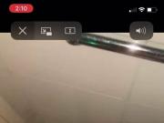 Almost caught in bathroom blowjob