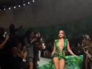 Jennifer Lopez in skimpy green dress, 2019. 01