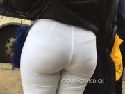 TEEN IN WHITE SEE THUR JEANS VPL