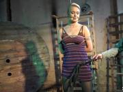 Tall euro cums while bound and dominated
