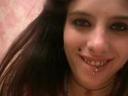 Shaved cutie loves to be doggy fucked hard