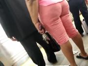 Booty meat candid in them pink sweats