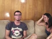 Horny wife invites teen in for quickie fuck