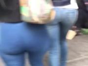 Candid big booty latina spanish hips