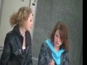 Naomi Gardener and my sister Dakota having a cigarette toget