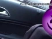 Muslimische Kopftuch Blase Hure im Auto