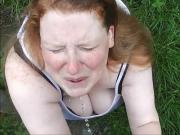 Redhead Slut Gets Pissed On