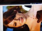 cumtribute for Emma Stone #1