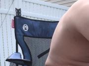 Outdoor piss and masturbate