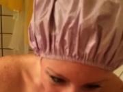 Shower hat blow