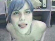 Blue Haired Webcam Hotness