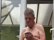 Wanker is having a stiff wank