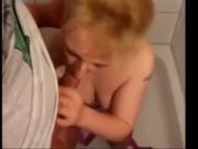 Nice Titty Blonde takes a Cock in the Shower