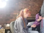 Two shy girls have fun playing with big cock
