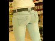 SEXY CANDID TIGHT ASS IN SHOP