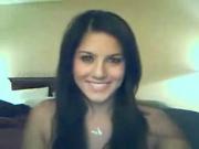 cute brunete on webcam